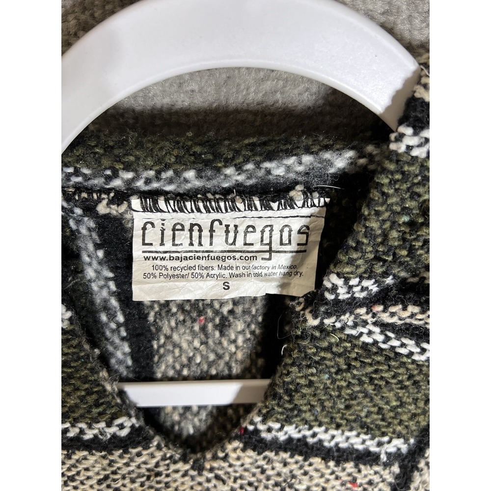 Baja Cienfuegos Rug Hoodie Mens Size Small  Long Sleeve Pullover Kangaroo Pocket - Picture 3 of 6